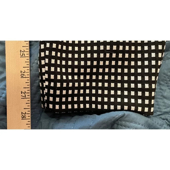Express Columnist Pants Black & White Checkered Size 6R Slash Pockets Stretch‎ - Picture 5 of 8